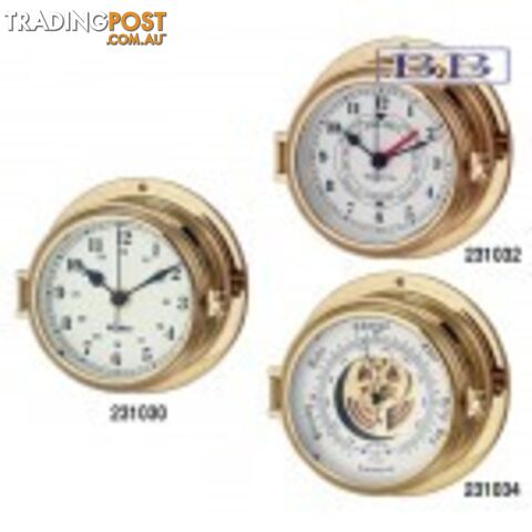 Marine Brass Clocks / Tide / Barometer