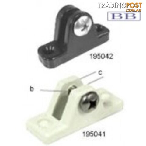 Deck Mount Hinged Black