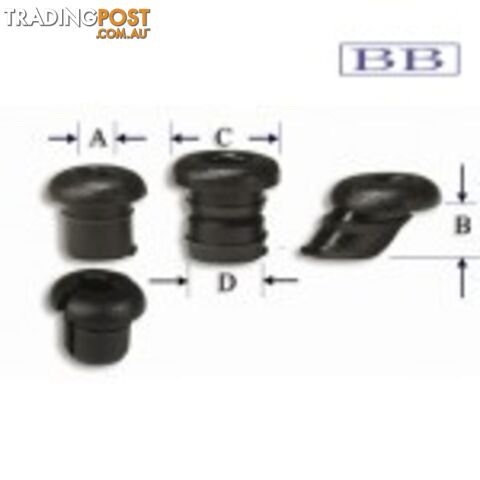 Nylon Bushes - Split 4.2mm