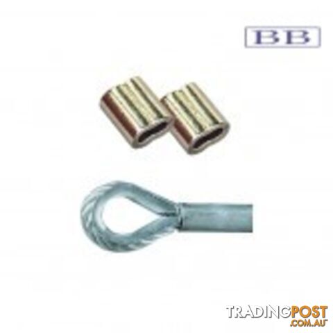 Nickle Plated Copper Swage 3/8" (10mm)