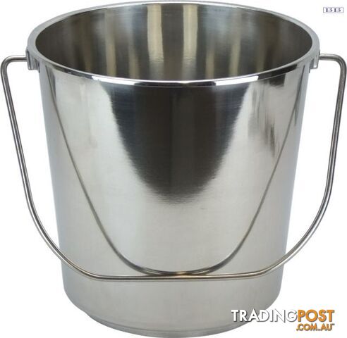 Stainless Steel 9 ltr Buckets Plain and Fire