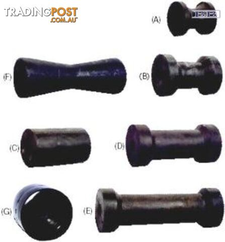 STD Rubber Keel Roller & Bush 201mm