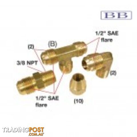 Capilano Additional Station Fitting Kit to suit 1/2"