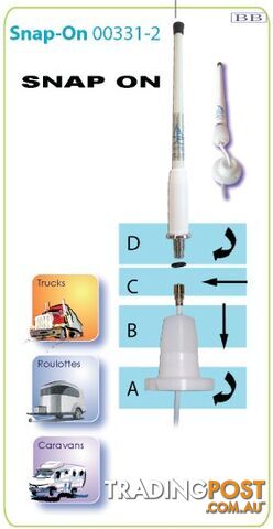 BANTEN TV Antenna Boat RV Caravan Banten Just 25cm high Digital