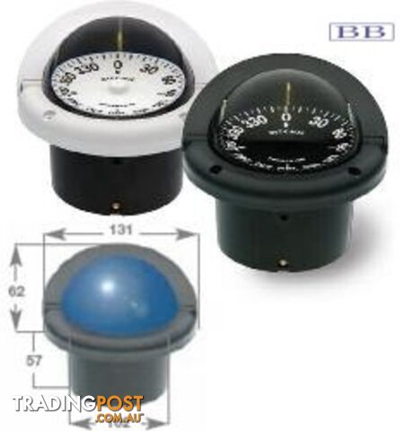 Helmsman Flush Mount PowerDamp Black Zone 1
