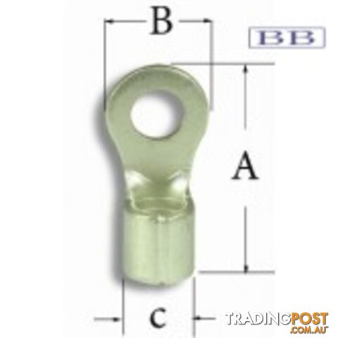 8-12 Crimp Battery Lug
