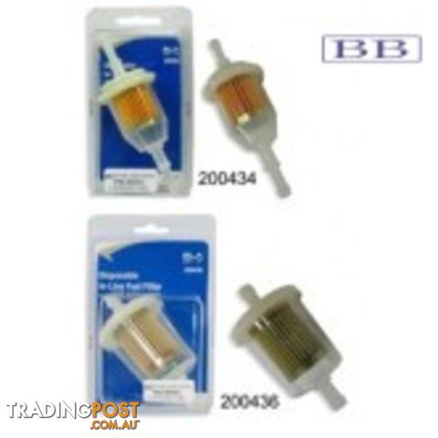 Disposable In-line Fuel Filter 6 & 8 mm