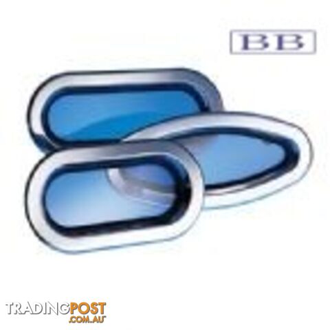 Lewmar Hatches Stainless Steel Portlights. Elliptical and round