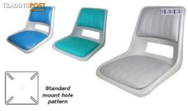 Boat Strata Seat - Grey with blue pads