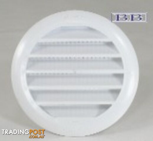 Round Louvre Vent - Plastic