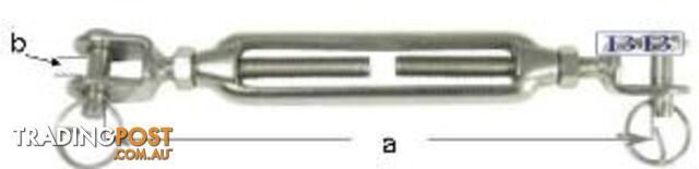 Turnbuckle Fork&Fork M12