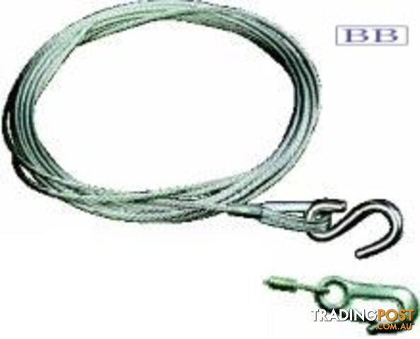 Winch Cable 10.0mx5mm & Snap Hook