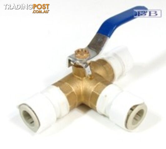 Three Way Ball Valve with Quick Connect Adaptors