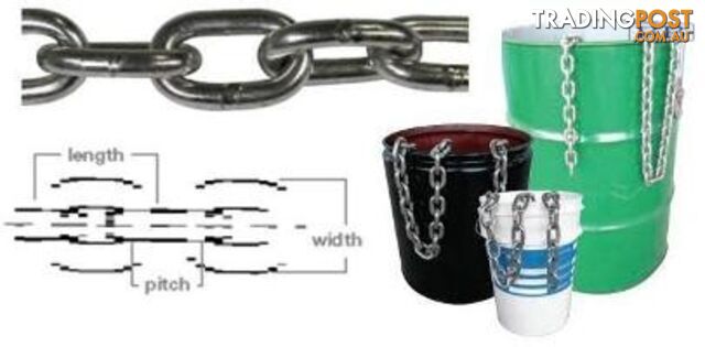 S/S gen link chain 50kg - 4mm