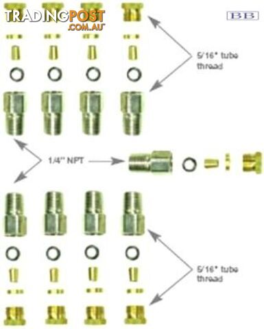 Reservalve Twin Engine Fitting Kit