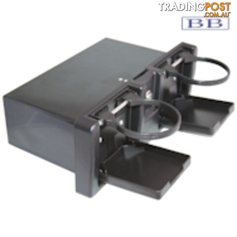 Marine Glove Box with Drink Holders in Black or White
