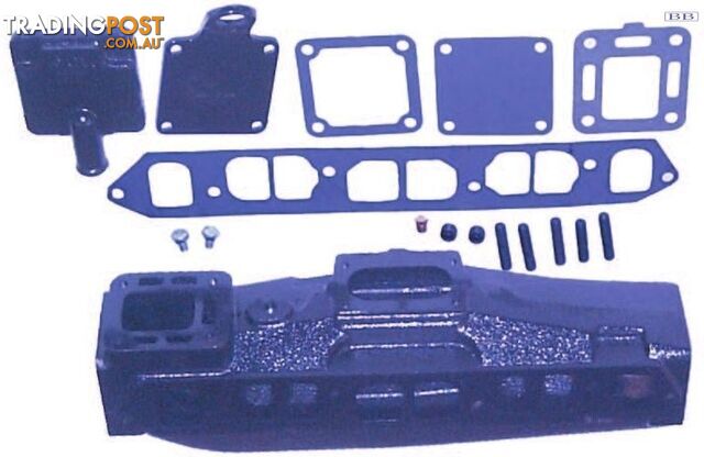 Marine manifolds Mercruiser suit most late Model 3.0L 181CID (for Rochester 5...