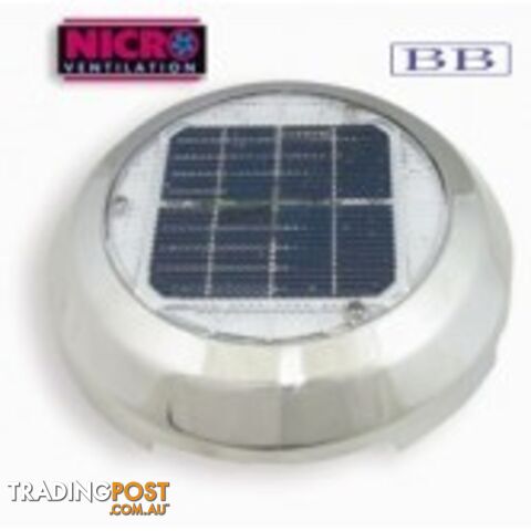 Nicro Day/Night Plus Solar Vent 76mm ID or 100 cut out175384 175385