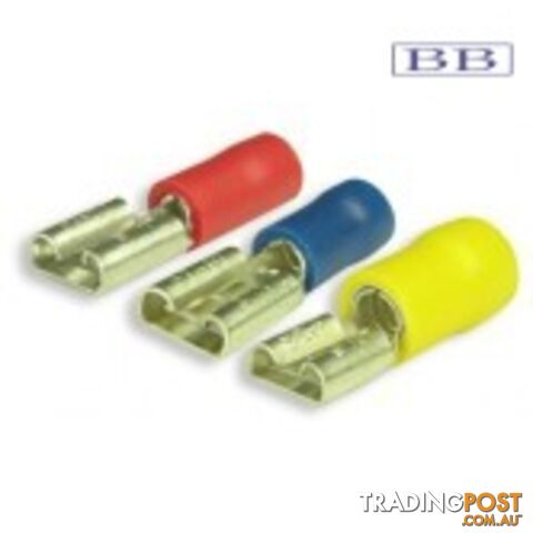 External Spade Terminal Blue (10)