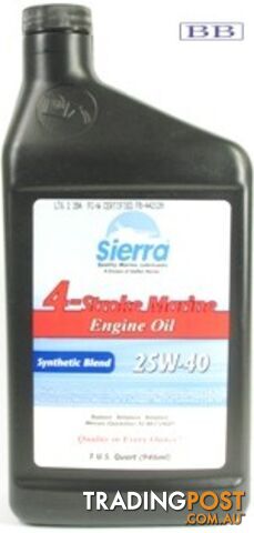 4-Stroke 25W-40 Synthetic Blend Engine Oil 4L