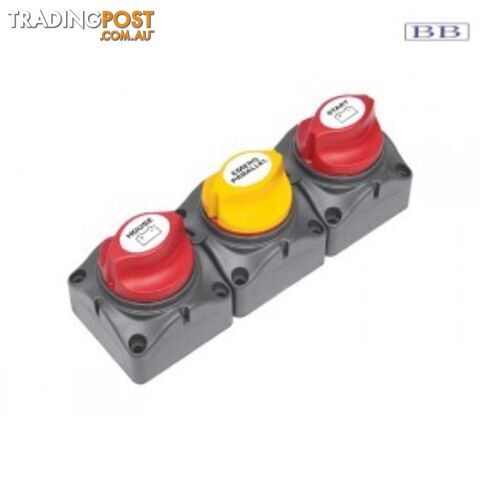 Marinco BEP Contour Horizontal Gang Battery Switch