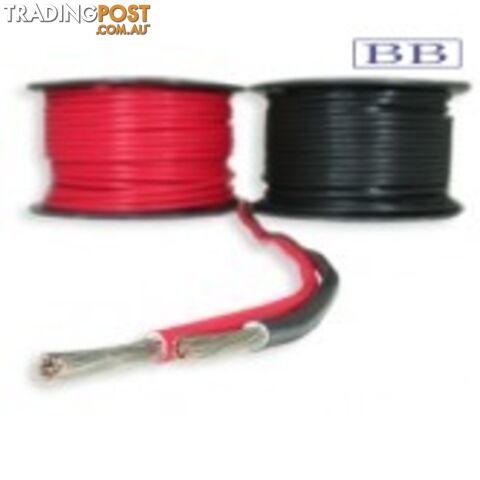 7.92mmŒ_ Tinned Battery Cable Black