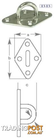 Diamond Pad Eye 6mm