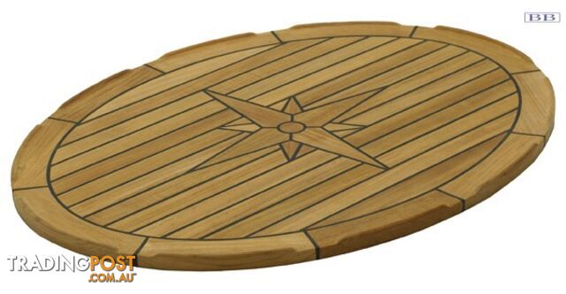 Marine TEAK Table tops Eleptical 139436 139438