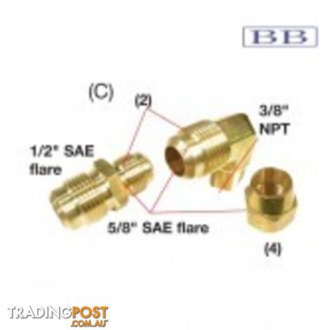Capilano Single Station Fitting Kit to suit 5/8"