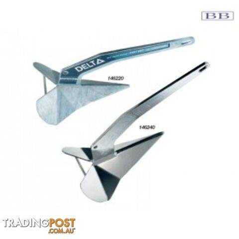 Lewmar Anchors DELTA in Mananese or Stainless Steel
