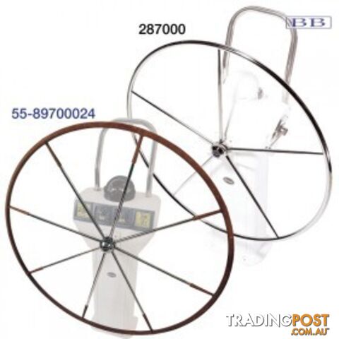 Lewmar Steering 5 Spoke S/S Wheels Flat