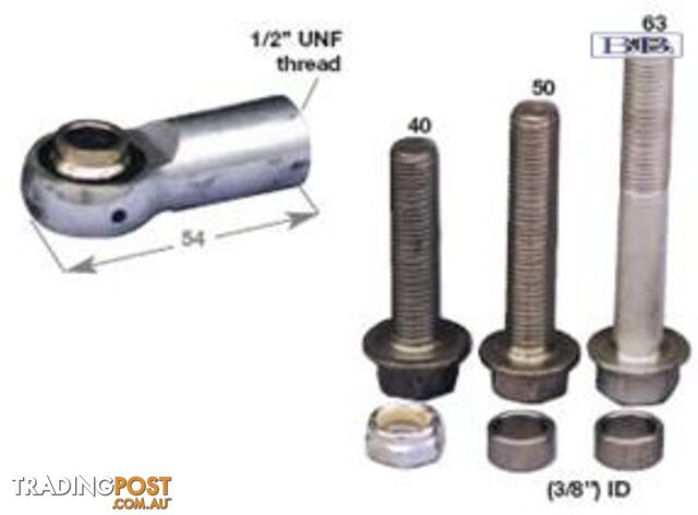 Tie Rod End Kit Zinc Plated