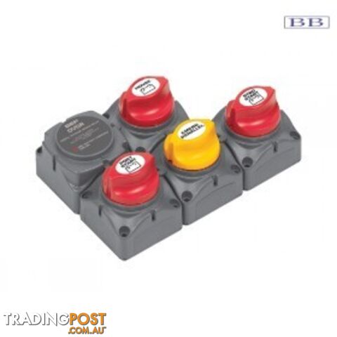 BEP Battery Distribution Cluster with DVSR - INBOARD Three Battery Banks