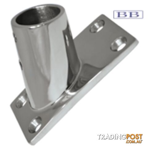 Stainless Steel Rail fittings 60 deg rectangular base