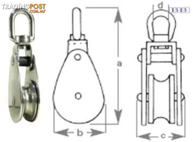 Cheek Block - 12mm Nylon