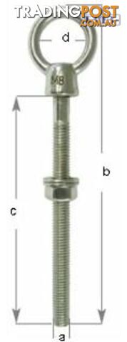 Eye Bolt S/S 6mm
