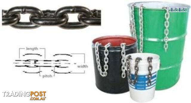 S/S short link chain per meter - 10mm Stainless Steel