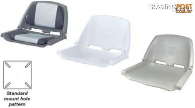 Crew Folding Seat - Unpadded White