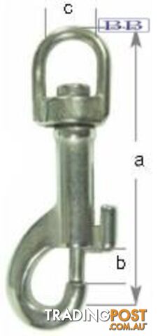 Eye Bolt Snap 64mm