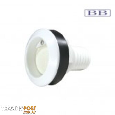 Thru Hull Scupper Black