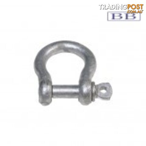 Bow Shackle Galvanised 6mm (1/4")