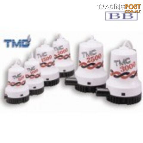 TMC Bilge Pumps 1500 to 3000gph 24V