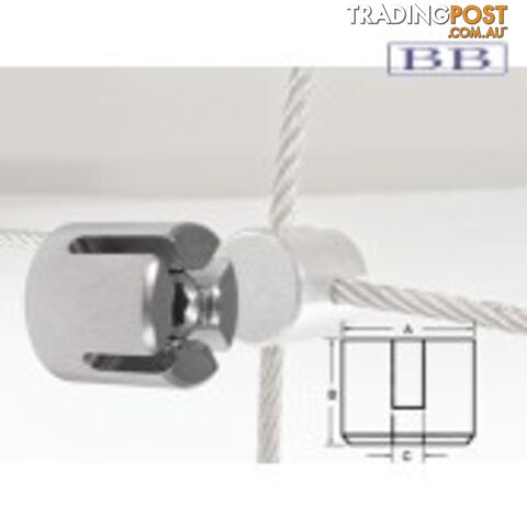 Adjustable Cable Cross to suit 4.0mm wire