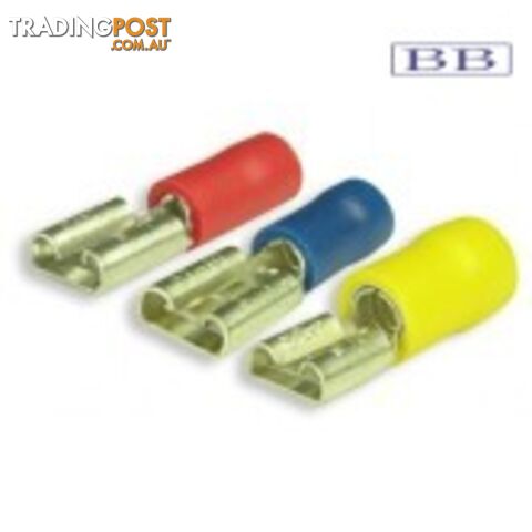 External Spade Terminal Yellow (10)