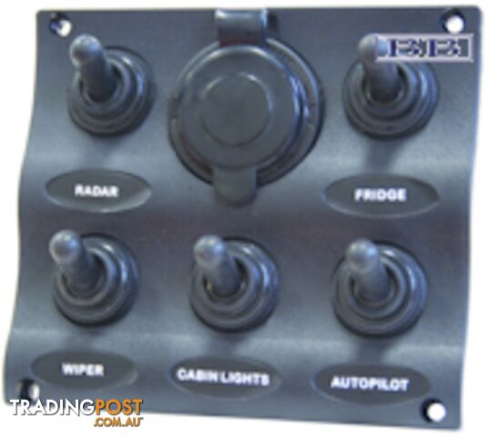 Marine Wave pattern switch panels 3-5-6 with socket in 3-5