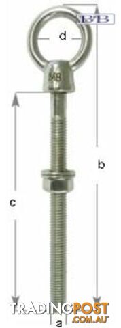 Eye Bolt S/S 8mm