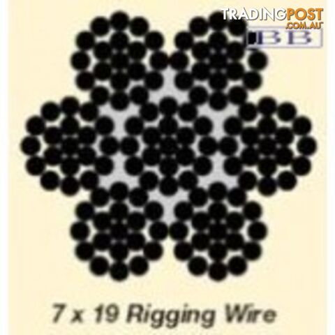 7 x 19 Rigging Wire 3/16"
