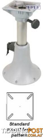 Boat seat Adjustable Pedestal - bell shaped base