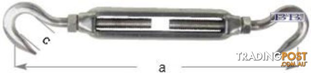 Turnbuckle Hook&Hook M12