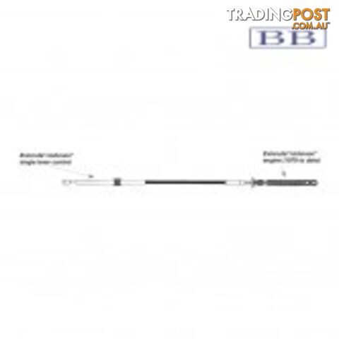 4.27m (14\') CC205 79 and later OMC Control Cable